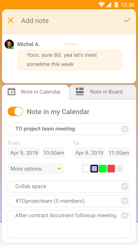 Messaging-Send-Calendar-Filled