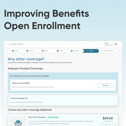 Benefits Open Enrollment — Kevin Liu